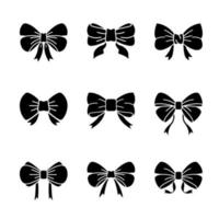 Bow Vector Illustration Set