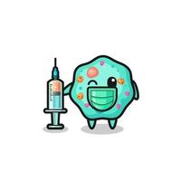 amoeba mascot as vaccinator vector