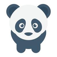 conceptos de panda de moda vector