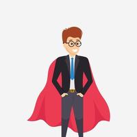 Super businessman concept vector