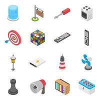 Different objects collection vector