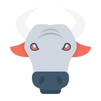 Trendy Ox Concepts vector