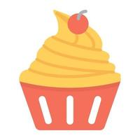 Lemon Cupcake Concepts vector