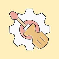 A repair tool icon vector. Tools ico symbol isolated vector