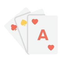 conceptos de cartas de póquer vector