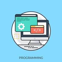 conceptos de programación o desarrollo web vector
