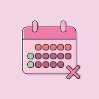 Illustration vector graphic of calender flat illustration icon