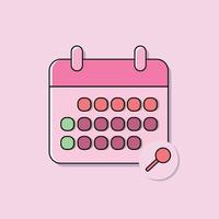 Illustration vector graphic of calender flat illustration icon