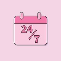 Illustration vector graphic of calender flat illustration icon