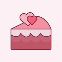 icono de los días de san valentín aislado fondo rosa suave. vector