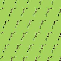 Seamless spring pattern with twigs and leaves vector