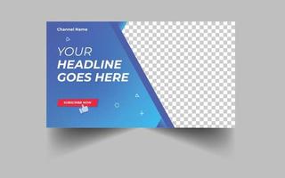 Marketing promotional corporate custom video thumbnail vector