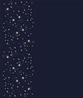 starry border shimmer style vector