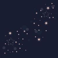 starry card shimmer style vector