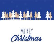 snowscape in christmas template vector