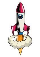 rocket launcher pop art vector