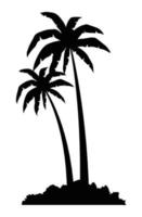 exotics palms trees vector