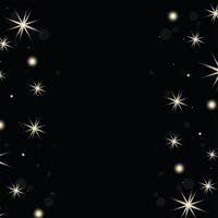 stars shimmer style frame vector