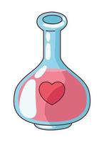 potion love with heart vector