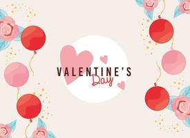 valentines day postcard vector