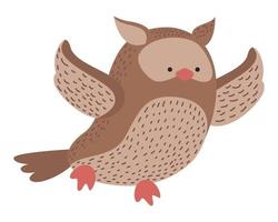 cute owl bird vector