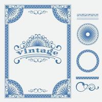 vintage bar frame element as typeface illustration of alcohol drink label or vintage frame vector