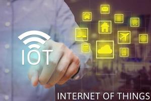 Internet of things ioT concept. photo