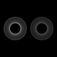 Spirograph abstract element vector