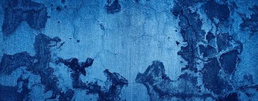 old blue abstract cement concrete wall texture background photo