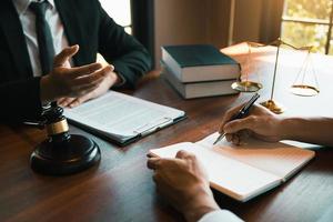 Judge is giving advice on client trial laws that have serious consequences for clients. photo