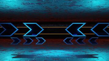 abstract background of Sci Fi Modern Futuristic race forward arrow technology, 3D illustration rendering