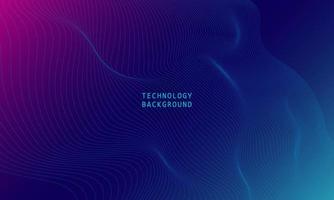 Wave of particles on blue background. abstract technology particles mesh background. vector