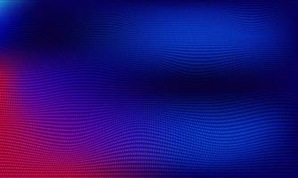 ola de partículas sobre fondo azul. fondo de malla de partículas de tecnología abstracta. vector