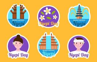 Festivity Nyepi Day Background vector