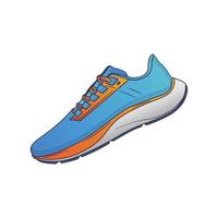 Running Shoes Vector Illustration Icon On White Background for web, landing page, sticker, banner