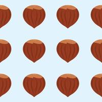 Seamless Hazelnut Pattern Trendy Flat Style Suitable for Wallpaper, Background, Fabric, Gift Wrapping, Texture, Textile vector