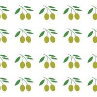 Seamless Olive Pattern Trendy Flat Style Suitable for Wallpaper, Background, Fabric, Gift Wrapping, Texture, Textile vector