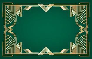 Simple Gold Art Deco Background vector