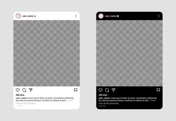 Instagram Profile Template Vector Art Icons and Graphics for Free