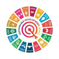 Sustainable development goals logo template illustration vector