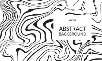 Vector abstract marble texture fluid art zebra effect black and white color