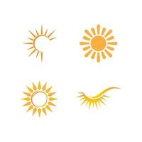 sun illustration logo vector