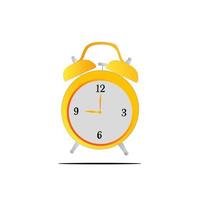 an illustration of an alarm clock in bright colors. wall clock business