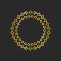 Black backgrounds and golden geometric elements. vector