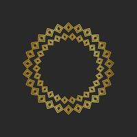 Black backgrounds and golden geometric elements. vector