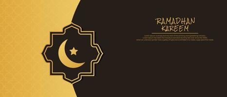 Ramadan Kareem Background. Islamic Background, Muslims greeting card, invitation, poster, banner, and Copy space area. Suitable to be placed on content with that theme. vector