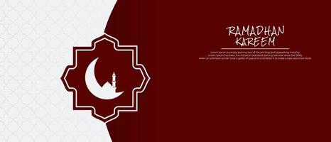 Ramadan Kareem Background. Islamic Background, Muslims greeting card, invitation, poster, banner, and Copy space area. Suitable to be placed on content with that theme. vector