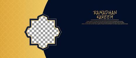 Ramadan Kareem Background. Islamic Background, Muslims greeting card, invitation, poster, banner, and Copy space area. Suitable to be placed on content with that theme. vector