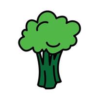 broccoli vegetable cartoon vector