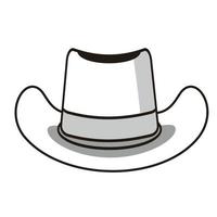 diseño de vector de moda de sombrero de vaquero